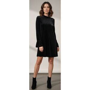 Stelen womens small velvet dress romantic whimsygoth bell sleeve witchy